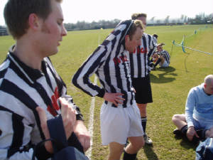 Champion gives the boys the hairdryer treatment