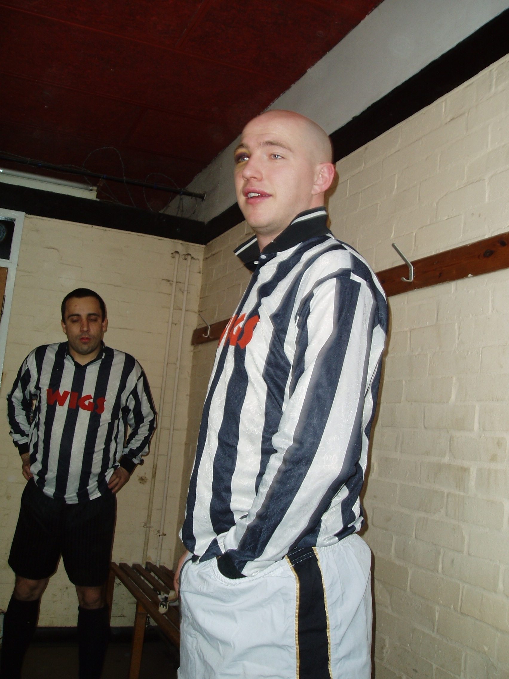 Gibbo reviewing his tackle